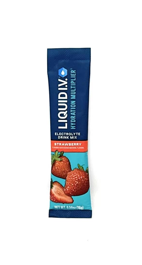 Liquid I.V. Hydration Electrolytes, Strawberry, 48 Count