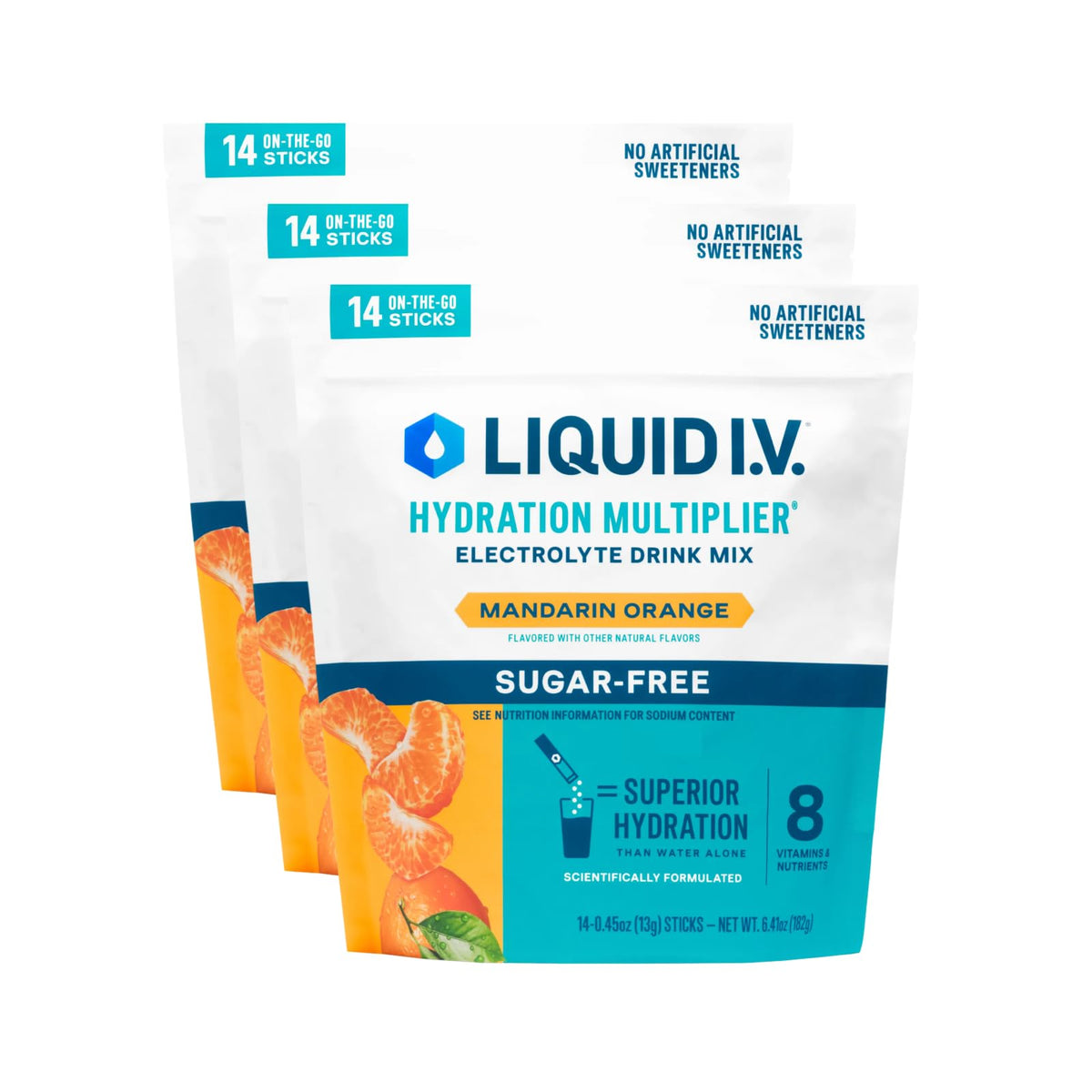 Liquid I.V. Sugar Free Hydration Electrolytes, Lemon Lime, 42 Count