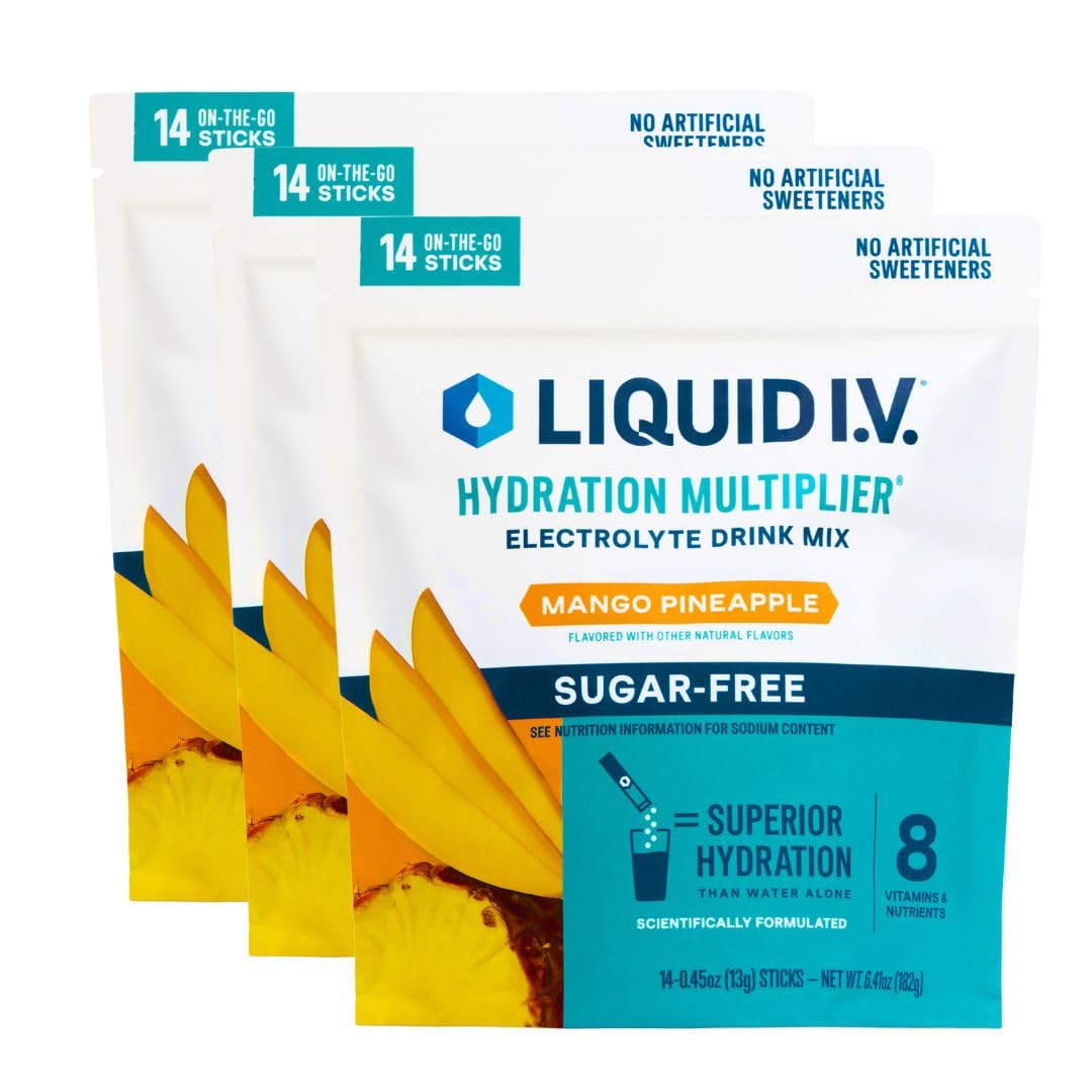 Liquid I.V. Sugar Free Hydration Electrolytes, Lemon Lime, 42 Count