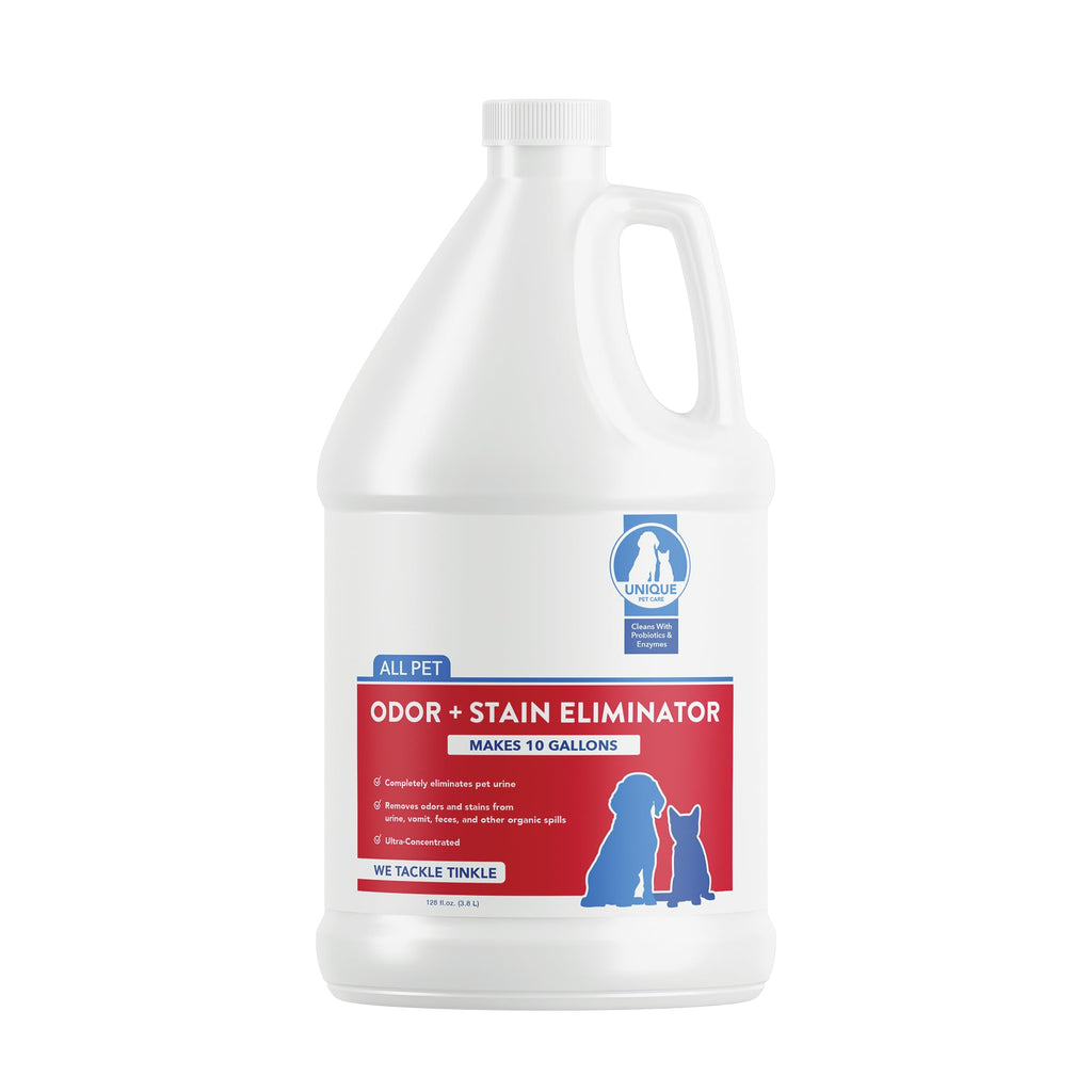 Unique Pet Odor and Stain Eliminator Liquid Concentrate - Makes Over 2.5 Gallons - Eliminates Pet Odors and Stains (32 oz)