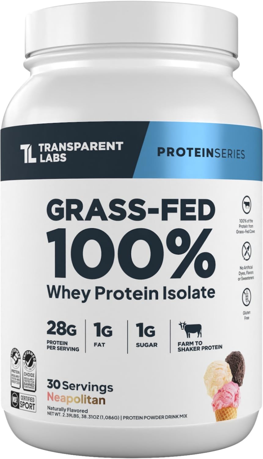 Transparent Labs Grass-Fed Whey Protein - 30 Servings, Milk Chocolate