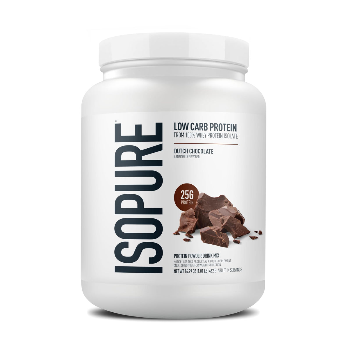 Isopure Zero Carb Whey Isolate Protein Powder, Creamy Vanilla 3 LB