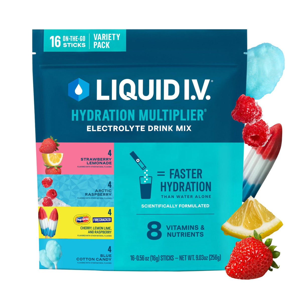 Liquid I.V. Electrolyte Powder, Signature Variety Pack, 16 Count