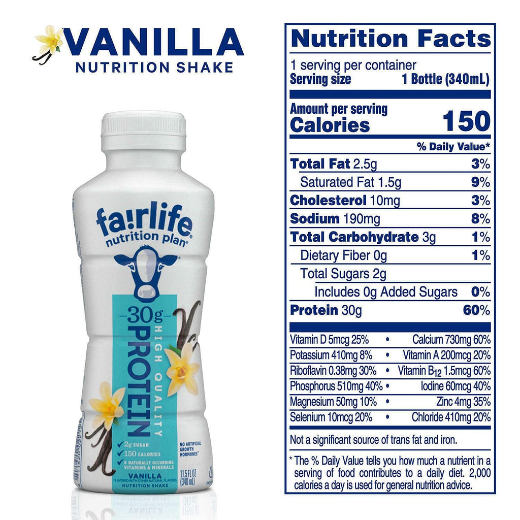 Fairlife Nutrition Plan High Protein Shake Variety Pack- 11.5 Fl Oz (12 Pack) (6 Chocolate & 6 Vanilla) In Accents Depot Packaging