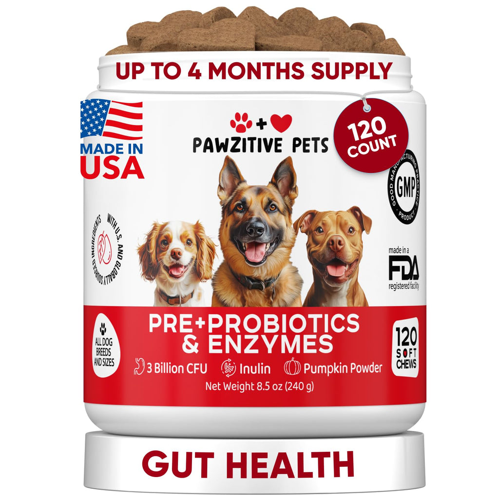 Hemp Calming Chews for Dogs - Dog Calming Chews for Anxiety Relief, Stress, Separation, Fireworks, Thunder, Travel, Vet Visits - USA Product - 120 Soft Treats with Melatonin, Chamomile, Passion Flower