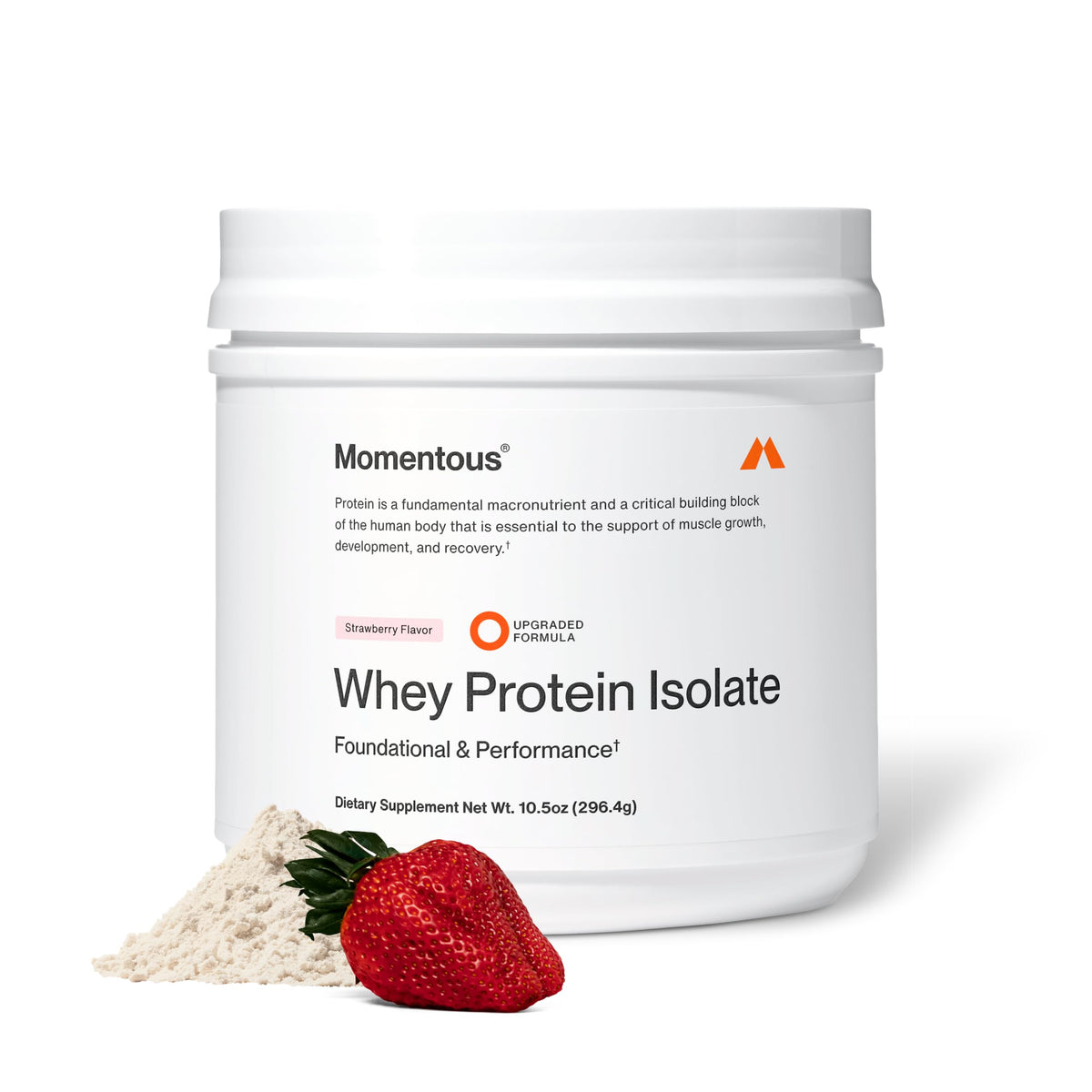 Momentous Grass-Fed Whey Protein Isolate Powder, 20g, Mint Chocolate