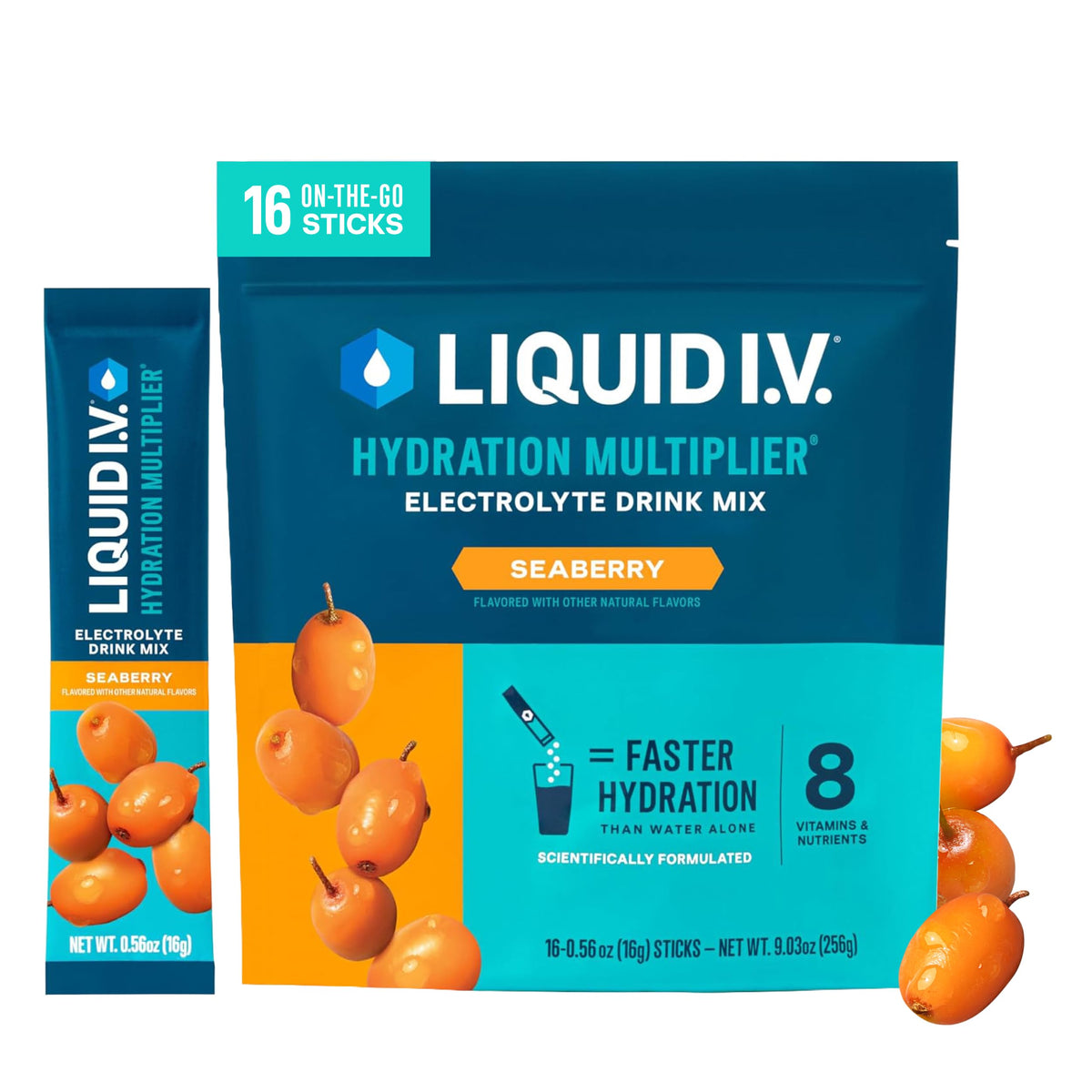 Liquid I.V. Hydration Electrolytes, Lemon Lime, 16 Count