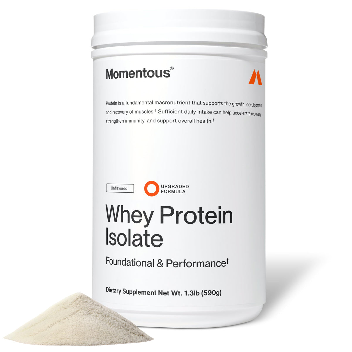 Momentous Grass-Fed Whey Protein Isolate Powder, 20g, Mint Chocolate