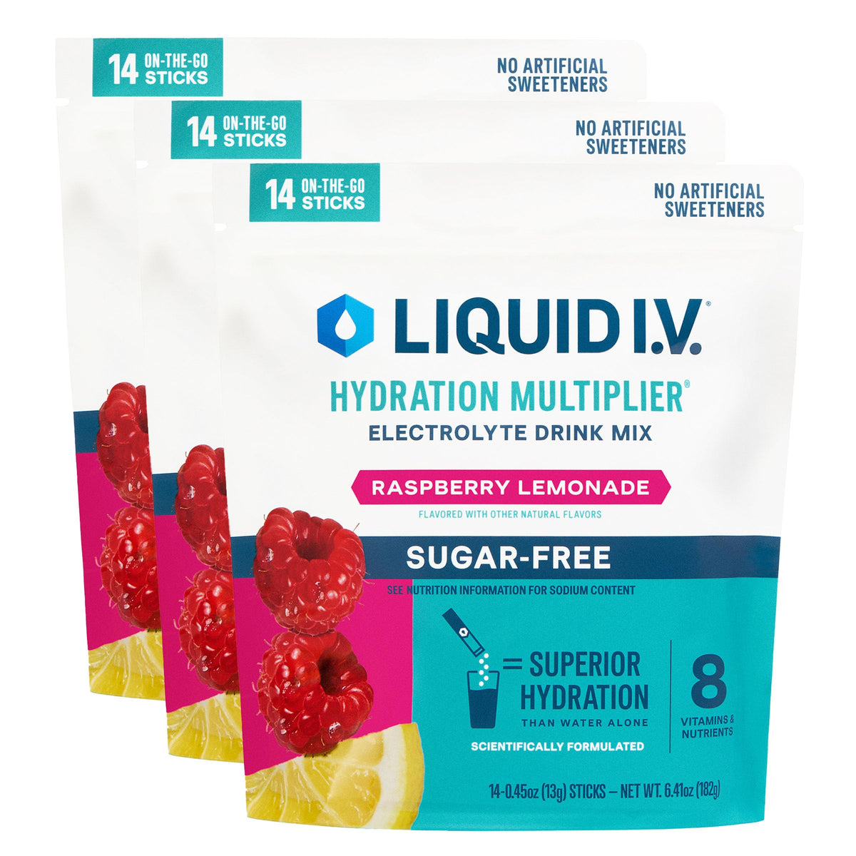 Liquid I.V. Sugar Free Hydration Electrolytes, Lemon Lime, 42 Count