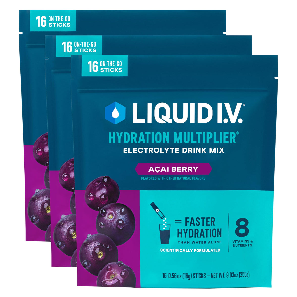 Liquid I.V. Hydration Electrolytes, Strawberry, 48 Count