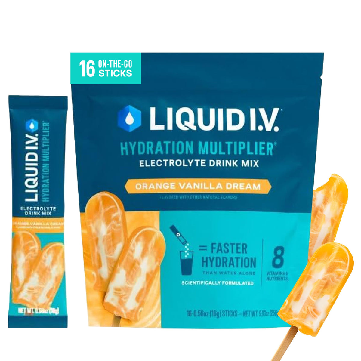 Liquid I.V. Hydration Electrolytes, Lemon Lime, 16 Count