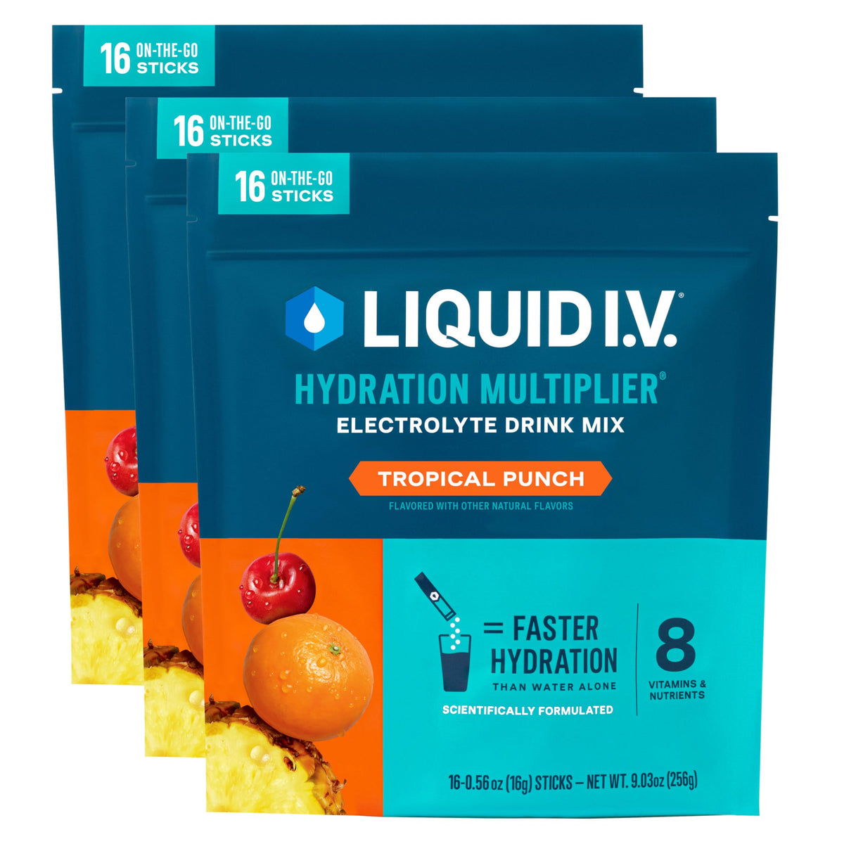 Liquid I.V. Hydration Electrolytes, Strawberry, 48 Count
