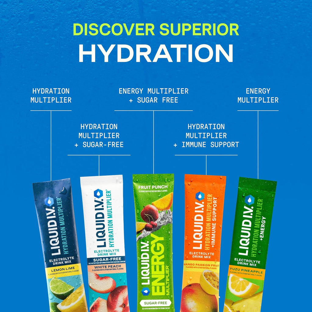 Liquid I.V. Hydration + Immune Electrolytes, Tangerine, 14 Count