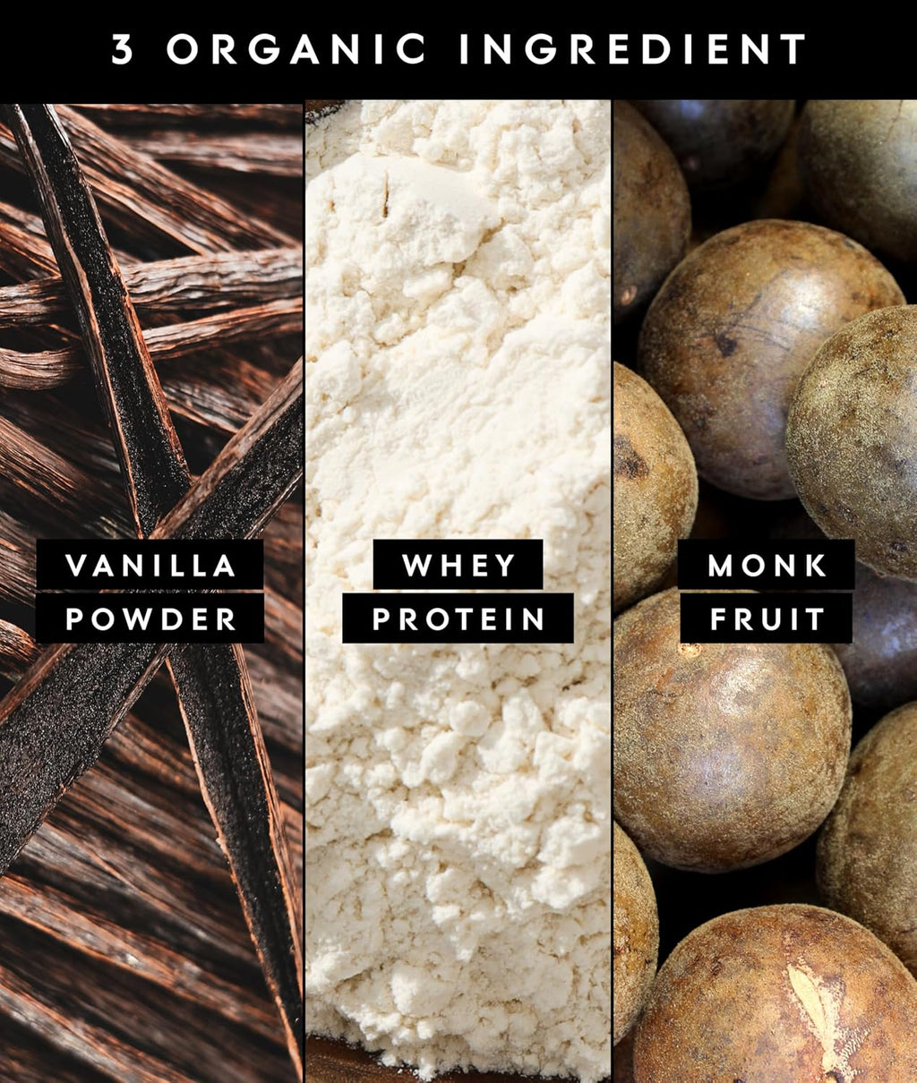 Truvani Organic Whey Protein Powder | Vanilla | 20 Servings